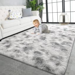 VIKAMA Pink Bedroom Carpet - Soft and Plush for Home Decor - Living Room, Dorm Room Floor Mat - Bedroom Side Rug