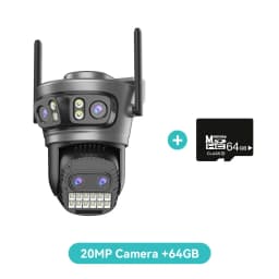 20MP 8K Four Lens Three Screens 10X Zoom Home Surveillance Camera Wifi Camera 10MP 5K Security Protection Auto Tracking Outdoor