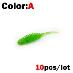 New 10pcs Wobblers mini Ocean Rock Fishing Soft Lures Rubber Soft Baits 3.5cm Soft Worm Artificial Baits Bass Silicone Fish