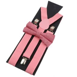 Adjustable Elastic Leather Suspenders Bowtie Set Men Women Sage Green Braces Straps For Wedding Y-Back Shirt Accessories Gift