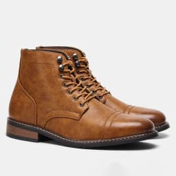 Comfortable Spring Leather Ankle Boots for Men 2025 fashion Men Boots