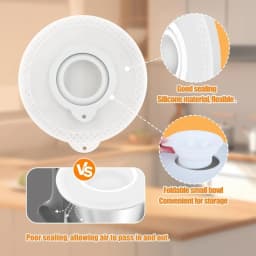 4.5-5 Quart Tilt-Head Stand Silicone Mixers Bowl Cover Pouring Shield Lid Compatible with KitchenAid