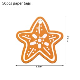 50pcs Merry Christmas Tags Kraft Paper Card Gift Label Tag DIY Hang Tags Gift Wrapping Decor Gift Card Christmas Party Supplies