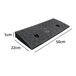 1pc PE Kerb Ramp 30/40/50mm Height Non-Slip Threshold Ramp For Cars Bicycles Scooter Wheelchairs Going Uphill Smooth Transitions