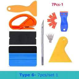 Car Wrapping Tools Kit Vinyl Scraper Cutter Film Squeegee Vinyl Spatulas Wrap Foil Tool Window Tinting Tools Car Accessories