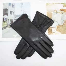 Sheepskin Gloves Women's New Knitted Lining Spring Classic Versatile Multicolor Driving Gloves Leather Autumn
