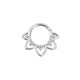 Flower Moon Heart Tush Teardrop Septum Piercing Drop Clicker Segment Nose Ring Daith Conch Hoop Earring 316L Surgical Steel 16G
