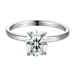 1.5-3CT Oval Cut Full Moissanite Rings for Women Sparkling 925 Sterling Silver Engagement Wedding Rings Jewelry With Certified