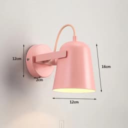 LED Wall Lamp Nordic Macaron Colorful Bedside Lamps Indoor Aisle Stair Background Adjustable Lighting Sconces Home Decors Lights
