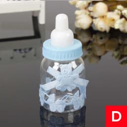 12pcs Fillable Bottles Sweet Candy Boxes Baby Shower Baptism Party TableDecor