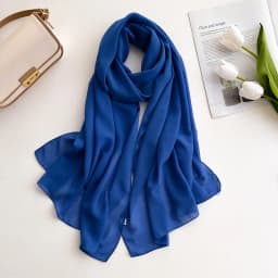 2025 New Elegant Modest Women Bubble Chiffon Solid Color Muslim Head Scarf Ladies Shawl and Wrap Female Foulard Hijab Stoles