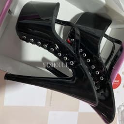 15-20 centimeter princess-style flip-flops, sexy nightclub high heels, 6-7 inch slender high heels, suitable for use in summer s