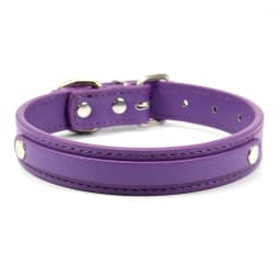 24 PCS Wholesale Plain PU Leather DIY Name ID Dog Collar Custom Letters Charms Puppy Cat Neck Strap Collars for Small Medium Dog