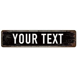 Custom Street Sign, Personalized Metal Sign For Office Workplace Home Yard Road, Custom Your Text Signs for Outdoor 16x4 Inches