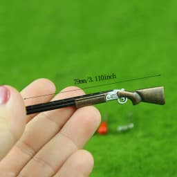 Miniature Items Mini Metal Pistol Guns Model Toys Soldier Scene Props for 1/12 Action Figure Dolls Accessories Dollhouse Decor