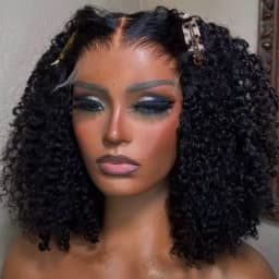 100% Virgin Human Hair Ombre Ash Blonde Highlight Layered Cut Bob Body Wave 5x5 Glueless Lace Closure Wig with Pre-Plucked Hairline 16Inches