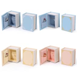 1PC PU Leather Book-shaped Ring Box With Suede Fabric Lining Creative Flip Lid Magnetic Ring Holder Jewelry Gift Case Accessorie