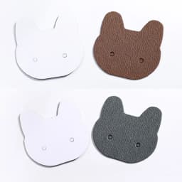 50xCat Ear Stud Display Cards Kraft Paper Earring Card Earrings Packaging Card Paper DIY Blank Jewelry Card Tags Holder