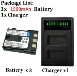 1500mah NB-2LH NB 2L 2LH NB-2L Battery for Canon EOS Rebel XT XTi 350D 410D G7 G9 S70 S80 ZR500 ZR950 ZR960 HG10 with Charger
