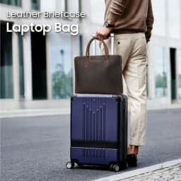 CONTACT'S Genuine Leather Men Business Bag Leather Briefcase Tote Laptop Bags High Quality Men's Bag Handbag for 14.2" Macbook