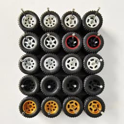 10 Sets 1/64 Alloy Car Wheels Pack Tires Diameter 9.8mm/11mm/12mm/13mm/14mm for Hot Wheel/Matchbox/Domeka/Tomy 1:64 Car Model