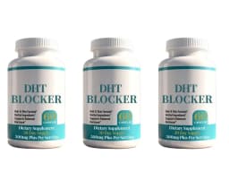 DHT Blocker Capsules with Biotin 5000mcg, Vitamin C, D, E, B6 & Zinc for Healthy Hair and Skin Support, Gluten-Free, 60 Count