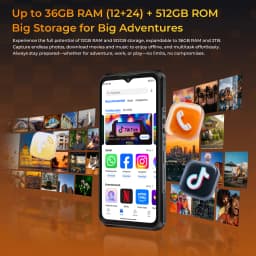 Global version OUKITEL WP66 5G Rugged Phone MTK 7025 6.6" FHD+ 1.81" Dual Screen 36GB+512GB 11000mAh 108MP Smartphone Android 16
