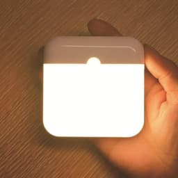 Motion Sensor Led Light Usb Charging Square Lamp for Bedroom Kitchen Stair Hallway Wardrobe Cupboard Lighting Night Lights