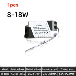 LED Driver AC 110V 220V to DC 12V DC 24V 8-18W 8-24W Lighting Transformer Ceilling Lamp LED Strip Power Supply Adapter 280mA