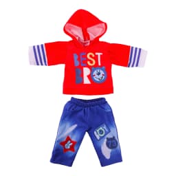 Doll Clothes 2Pcs/Set Clothes+Hat Daily Cute Outfit Pajamas For 43CM Baby Doll&18Inch American Doll Accessories,Girl DIY Toys