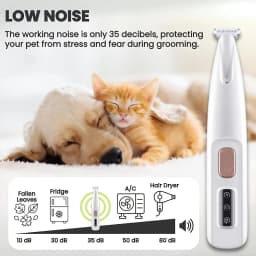Rechargeable Cat and Dog Grooming Scissors, USB Powered Paw Trimmer, Professional Pet Hair Clipper, Cat and Dog Foot Razor