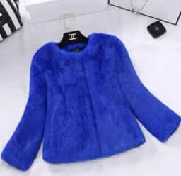 2023 New Real Full Pelt Rabbit Fur Coat 100% Pure Whole Skin Rabbit Fur Jacket Factory Wholesale Retail Discount WFP820