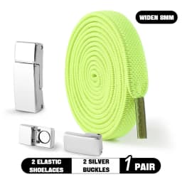 Magnetic Lock Shoelaces without ties Elastic Laces Sneakers No Tie Shoe laces Kids Adult Running Tennis 8mm Width Flat Shoelace