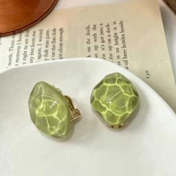 Retro Irregular Diamond Crystal Clip on Earrings 2021 New Personality Simple Candy Color Ripple Ear Clips for Non Pierced Women