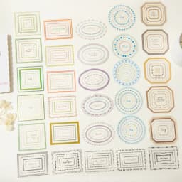 Journal GO 10pcs Dreaming Floral Border Stickers Aesthetics Frame Scrapbook Journaling Decor Materials Card Craft Making Decals