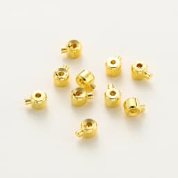 20pcs Positioning Clasp 14K 18K Gold Plated Crimp Snap Button Bracelet Necklace Fastener Ball End Cap For DIY Jewelry Findings