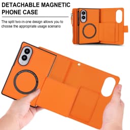 Crossbody Cards Solt Wallet Flip Leather Case for Samsung Galaxy Z Fold8 Fold 8 Wide Shockproof for Magsafe Book Stand Cover