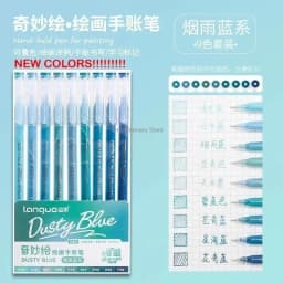 LANGUO 90/6 Colors Press Acrylic Gel Pen Large Capacity 1.0mm Writing Pen Painting Drawing Office School Supplies Stationery