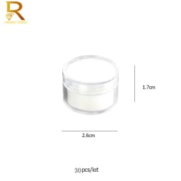 Loose Gemstones Jewelry Display Box Beads Organizer Container Round Gem Box PU Leather Diamond Exhibition Storage Carrying Case