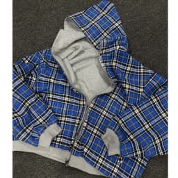 Splicing Double-Sided Printed Cardigan Hoodie Men's Spring Autumn Trend American Retro Loose Hooded Jacket