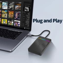 3TB Gaming HDD Playnite&Retrobat&Launchbox Retro Game Console with 17000+ Games for PS4/PS3/PS2/Wii/Wiiu/SS and WIN PC/Laptop