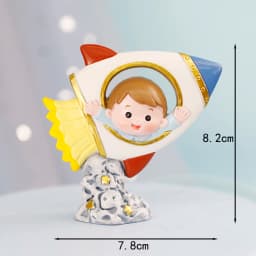 Decor Cake Topper Astronaut Space Boy Birthday Party Decorations UFO Kids Decor Cake Topper Dessert Baby Shower DIY Decor Part