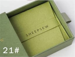 SheepSew Elegant Personalized Jewelry Packaging Set Custom Deboss Embossed Logo Drawer Box With Soft Suede Pouch For Wedding Bir