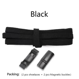 Magnetic Lock Shoelaces Elastic No Tie Shoe Laces Sneakers Shoelace For Kids and Adult One Size Fits All Shoes Shoestrings 1Pair