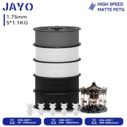 JAYO 3D PETG/ High Speed Matte PETG / PLA Classic Printer Filament 1.75mm 3D Printer Filament 5.5KG Neatly Wound PETG for 3D