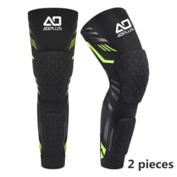 2PCS Separate Anti-Collision Knee Pad – Dual weight-bearing protection for knee cap & calf. Shock absorption + enhanced safety. For basketball, running & gym.