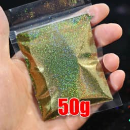 0.2 1/128 Multi-color Holographic Mirror Glitter for Nail Art,(Extra Fine Glitter), 50 Grams Holo Ultra Fine Nail Glitter Powder