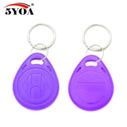 100pcs T5577 EM4305 RFID 125khz Key Keyfobs Copy Rewritable Writable Rewrite Duplicate Proximity ID Token Ring Blank Access