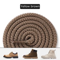 1 Pair Round Shoe Laces For Martin Shoes Sneakers Shoelaces Solid Boots Shoelace Solid Weaving Wear-resistant Shoestring