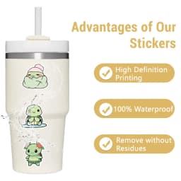 50PCS Cute Little Turtle Sticker Graffiti Tortoise DIY Diary Guitar Phone Luggage Sticker Children's Boys Girls Sticker Toys